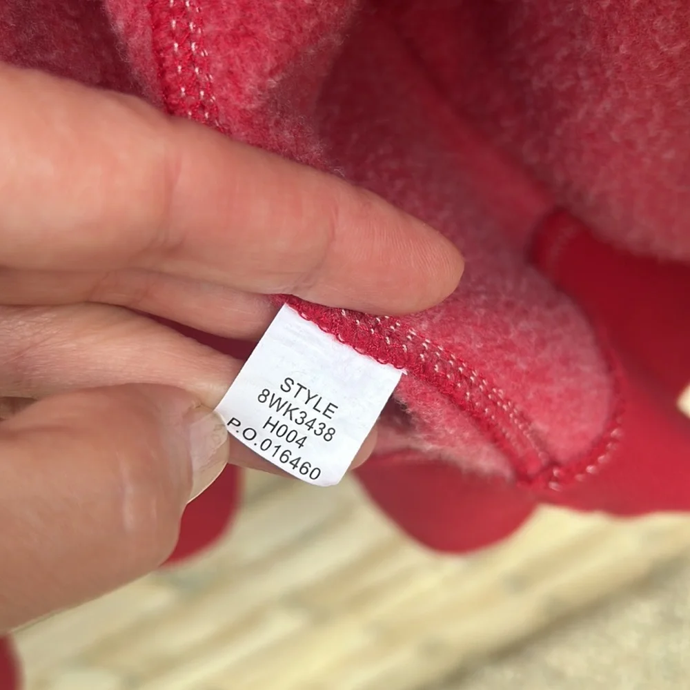 Lucky Brand Vintage Inspired Full Zip Jacket Sweatshirt Hoodie Peace Sz S Red - Picture 9 of 16